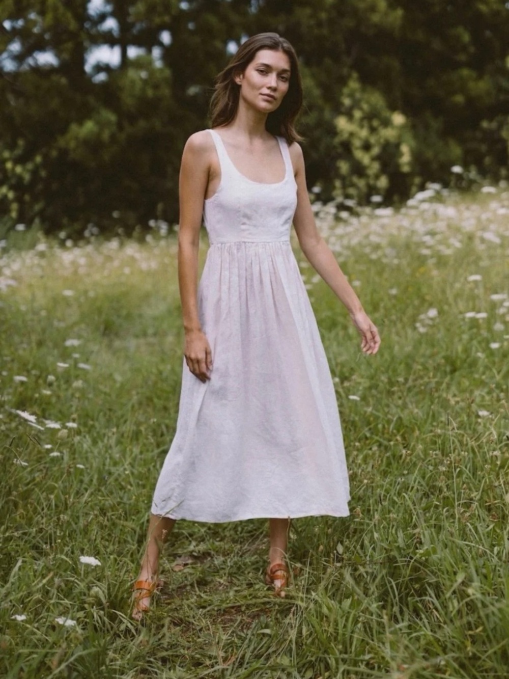 Kara Thomas Deia Dress Cream Size M NWT